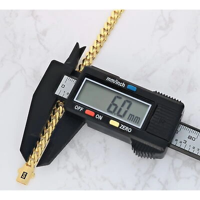 Pre-owned Nuragold 10k Yellow Gold Royal Monaco Miami Cuban Link 6mm Chain Mens Curb Necklace 28"