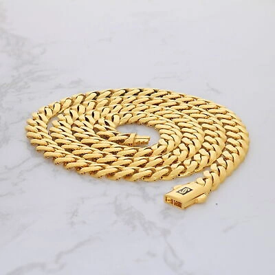 Pre-owned Nuragold 10k Yellow Gold Royal Monaco Miami Cuban Link 6mm Chain Mens Curb Necklace 28"