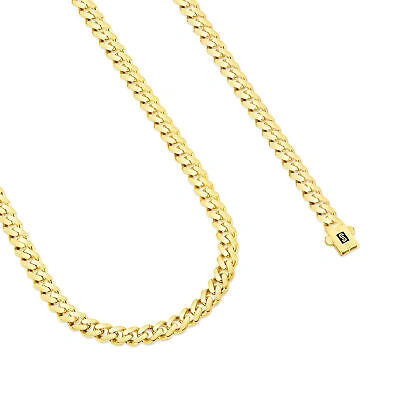 Pre-owned Nuragold 10k Yellow Gold Royal Monaco Miami Cuban Link 6mm Chain Mens Curb Necklace 28"