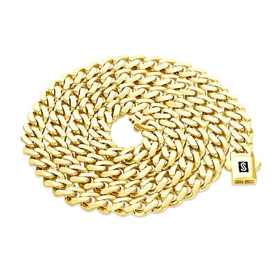 Pre-owned Nuragold 10k Yellow Gold Royal Monaco Miami Cuban Link 6mm Chain Mens Curb Necklace 28"