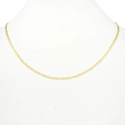 Pre-owned Nuragold 14k Yellow Gold Solid Womens 4mm Mariner Anchor Link Chain Pendant Necklace 16"