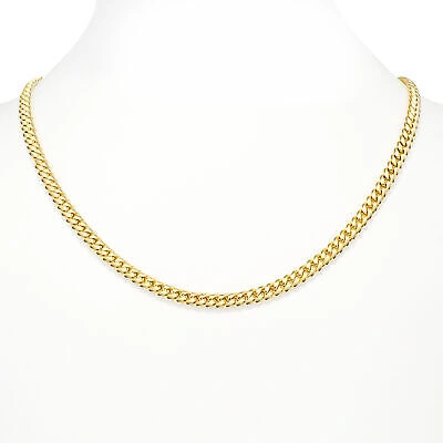 Pre-owned Nuragold 14k Yellow Gold Solid 6mm Mens Miami Cuban Link Chain Necklace Box Clasp 20"