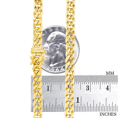 Pre-owned Nuragold 14k Yellow Gold Mens 5.5mm Miami Cuban Link Chain Italian Necklace Box Clasp 28"