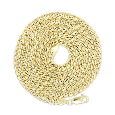 Pre-owned Nuragold 14k Yellow Gold Mens 4.5mm Miami Cuban Link Chain Italian Pendant Necklace 28"