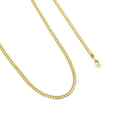 Pre-owned Nuragold 14k Yellow Gold Mens 4.5mm Miami Cuban Link Chain Italian Pendant Necklace 28"