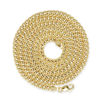 Pre-owned Nuragold 14k Yellow Gold 4mm Miami Cuban Link Chain Italian Necklace Womens 16"