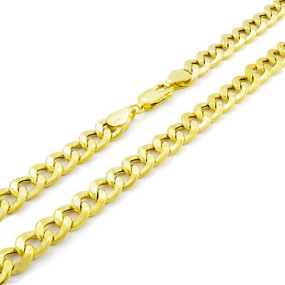 Pre-owned Nuragold 14k Yellow Gold 6.5mm Mens Cuban Link Curb Chain Bracelet Italian Made 9"