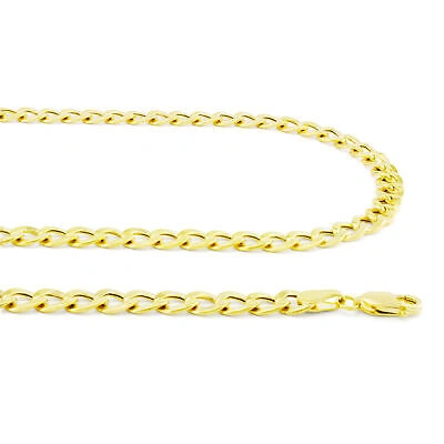 Pre-owned Nuragold 14k Yellow Gold 6.5mm Mens Cuban Link Curb Chain Bracelet Italian Made 9"