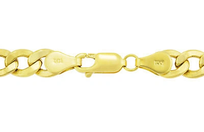 Pre-owned Nuragold 14k Yellow Gold 6.5mm Mens Cuban Link Curb Chain Bracelet Italian Made 9"