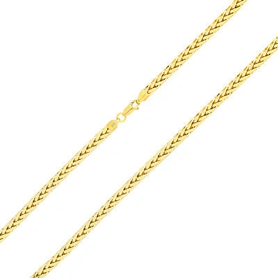 Pre-owned Nuragold 10k Yellow Gold 5mm Palm Wheat Foxtail Franco Round Spiga Chain Necklace 16"