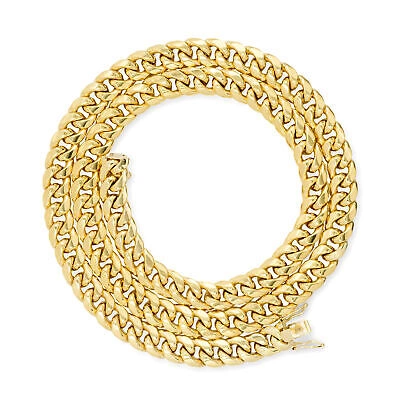 Pre-owned Nuragold 10k Yellow Gold Mens 9mm Miami Cuban Link Chain Italian Necklace Box Clasp 30"