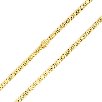 Pre-owned Nuragold 10k Yellow Gold Mens 5.5mm Miami Cuban Link Chain Italian Necklace Box Clasp 28"