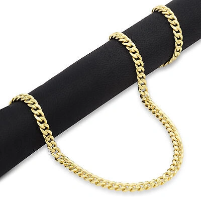 Pre-owned Nuragold 10k Yellow Gold Mens 5.5mm Miami Cuban Link Chain Italian Necklace Box Clasp 28"