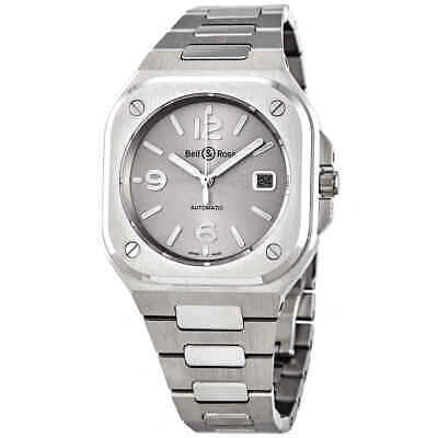 Pre-owned Bell & Ross Bell And Ross Br 05 Automatic Silver Dial Men's Watch Br05a-gr-st/sst