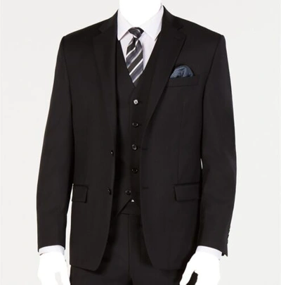 Pre-owned Lauren Ralph Lauren $450 Ralph Lauren Men's 52r Black Classic Fit Wool Sport Coat Suit Jacket Blazer