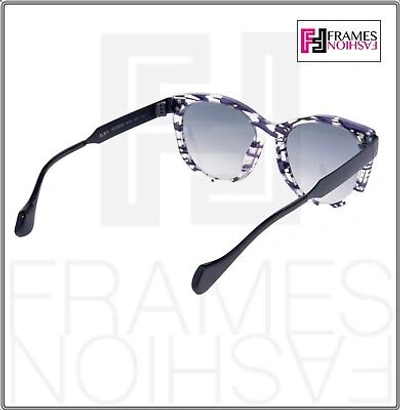 Pre-owned Fendi Thierry Lasry Sliky Ff0181s Matte Black Lilac Square Metal Sunglasses 0181 In Vgyvk