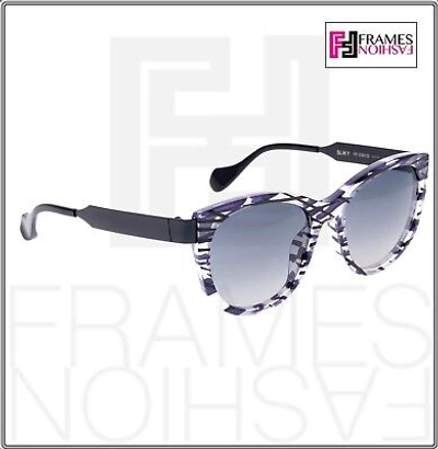Pre-owned Fendi Thierry Lasry Sliky Ff0181s Matte Black Lilac Square Metal Sunglasses 0181 In Vgyvk