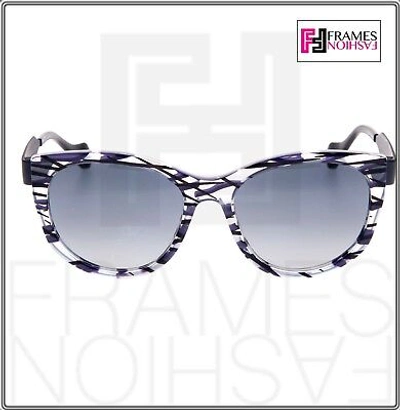 Pre-owned Fendi Thierry Lasry Sliky Ff0181s Matte Black Lilac Square Metal Sunglasses 0181 In Vgyvk