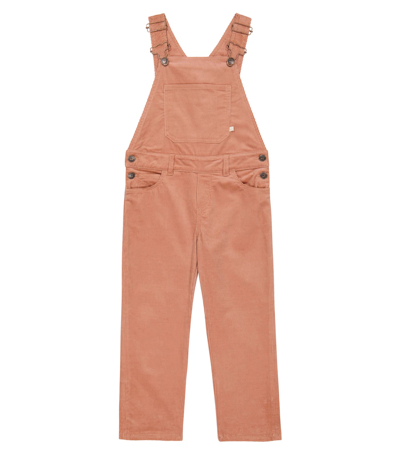 Shop Bonpoint Country Corduroy Dungarees In Rose Fane