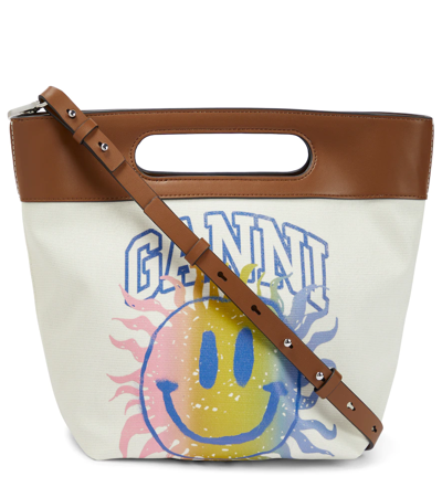 Ganni smiley online face bag