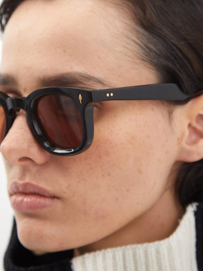 Devaux Square Acetate Sunglasses In Brown Multi