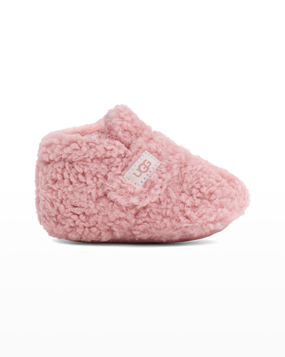 Shop Ugg Girl's Bixbee Fleece Booties, Baby In Pink