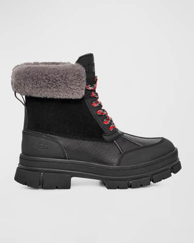 Shop Ugg Ashton Addie Waterproof Winter Boots In Black