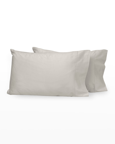 Shop Signoria Firenze Nuvola Sateen Pillowcases In Pearl