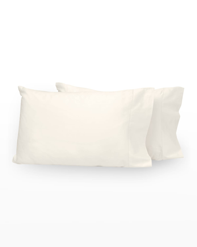 Shop Signoria Firenze Nuvola Sateen Pillowcases In Ivory