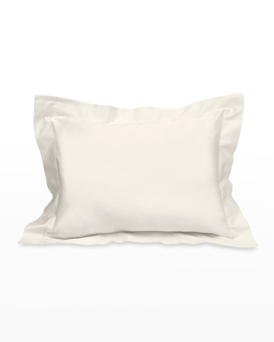 Shop Signoria Firenze Nuvola Percale Sham In Ivory