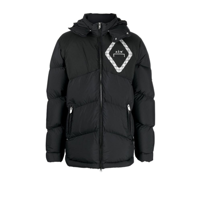 Shop A-cold-wall* Black Hooded Padded Jacket