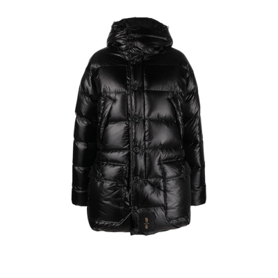 R13 Black Upside-down Down Jacket In Black