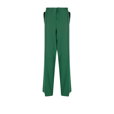 Shop Maximilian Davis Spain Loose Trousers - Men's - Triacetate/polyethylene In Green