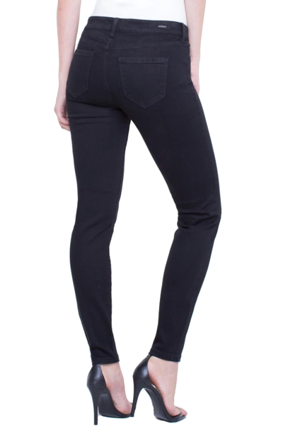 Shop Liverpool Abby Skinny Silky Soft Jean In Black Rinse