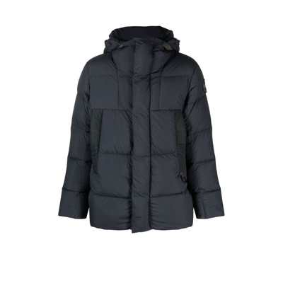 Shop Canada Goose Blue Osborne Hooded Quilted Parka Coat