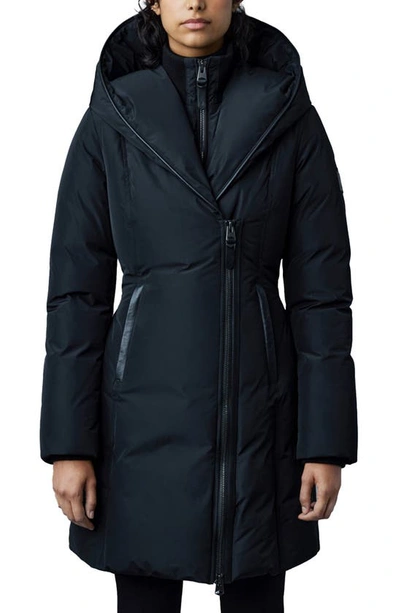 Shop Mackage Kay Water Resistant Down Coat In Black