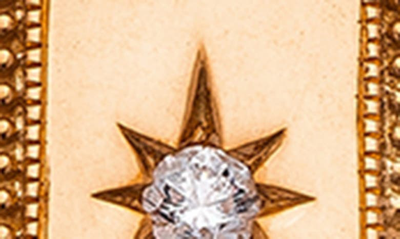 Sethi Couture Celeste Diamond Tag Pendant In Rose Gold