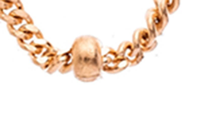 Shop Sethi Couture Bead Station Chain In Rose