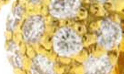 Sethi Couture Pav� Diamond Ball Stud Earrings In Yellow Gold/diamond