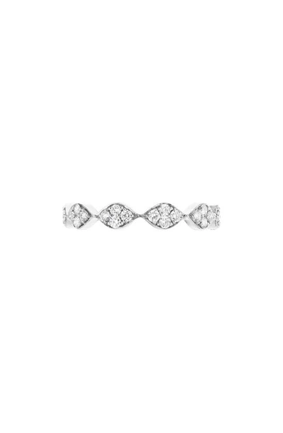 Shop Sethi Couture Marquise Pav� Diamond Eternity Ring In White Gold