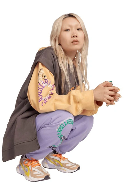 Shop Adidas By Stella Mccartney Sleeveless Organic Cotton Hoodie In Faded Grey Four
