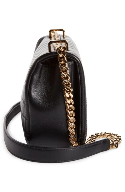 Shop Burberry Small Lola Quilted Leather Shoulder Bag In Black