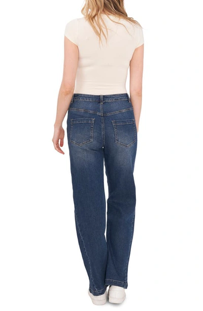 Shop Vince Camuto High Waist Wide Leg Jeans In 010 Mid Indigo (vc)