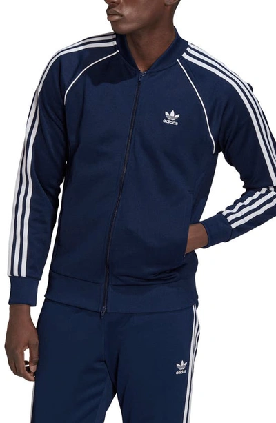Adidas Originals Adidas Men's Adicolor Classics Primeblue Sst Track Jacket  Size Small Cotton/polyester/plastic In Night Sky/white | ModeSens