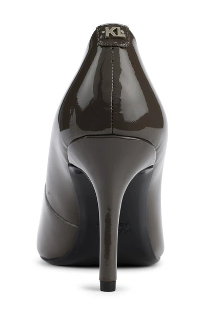 Shop Karl Lagerfeld Royale Pointed Toe Pump In Anthracite