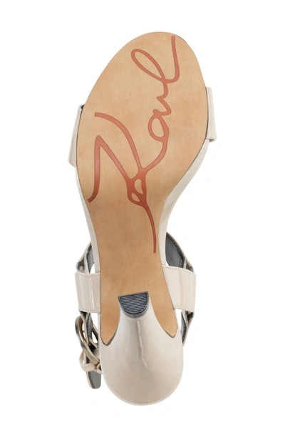 Shop Karl Lagerfeld Cieone Ankle Strap Sandal In Pebble