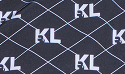 Shop Karl Lagerfeld Brand Logo Print Windbreaker Jacket In Black