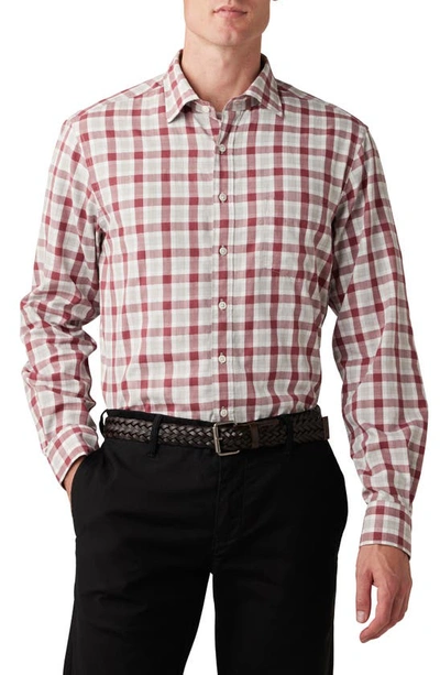 Shop Rodd & Gunn Boltons Original Fit Check Button-up Shirt In Crimson