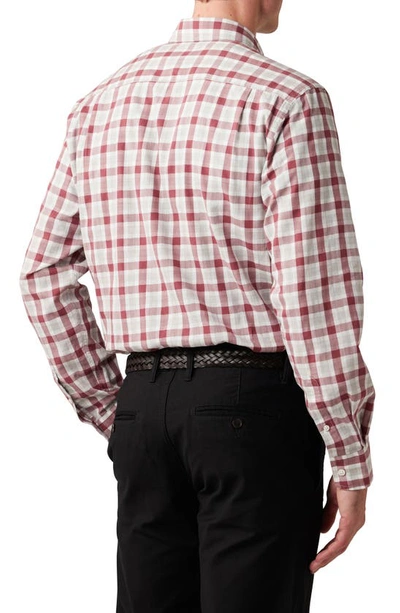 Shop Rodd & Gunn Boltons Original Fit Check Button-up Shirt In Crimson