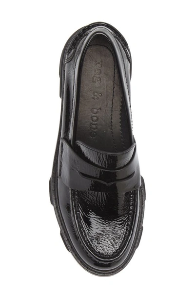 Shop Rag & Bone Shiloh Loafer In Black Leather